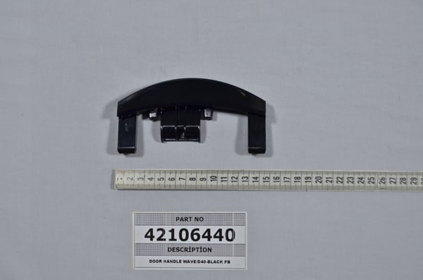 Door Handle Wave/D40-Black Pb