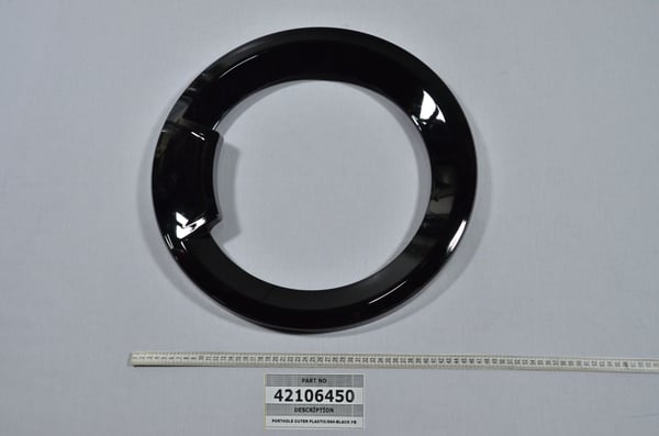 Porthole Outer Plastic/D80-Black Pb