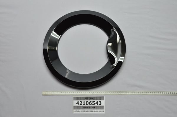 Porthole Outer Plastic/D35-Black Pb