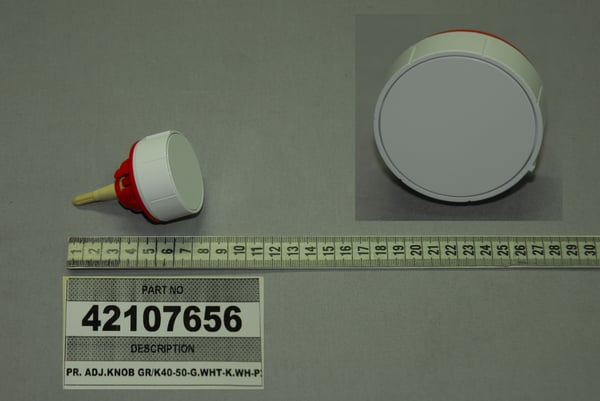 Pr. Adj.Knob GR/K40-50-G.Wht-K.Wh-P2A