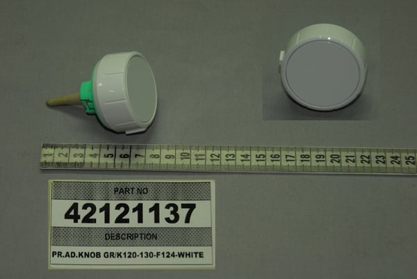 Pr.Ad.Knob GR/K120-130-F124-White