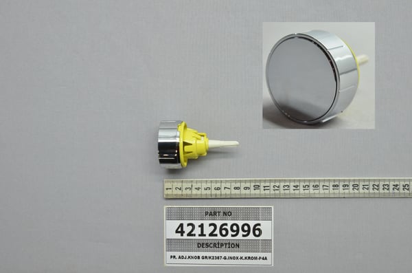 Pr. Adj.Knob GR/K2367-G.Inox-K.Krom-P4A