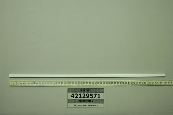 R.Glass Shelf Prf/483 (Ext) Wh 570