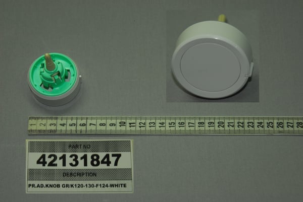 Pr.Ad.Knob GR/K120-130-F124-White