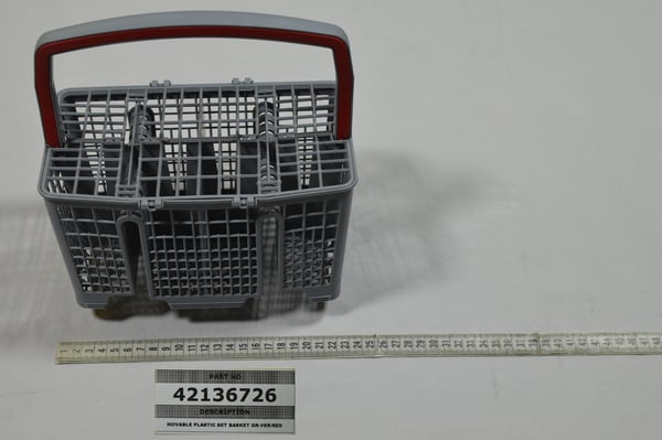 Movable Plastic Set Basket GR-Ver/Red