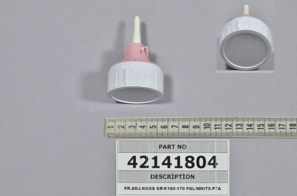 Pr.Adj.Knob GR/K160-170 Fgl/White-P7A