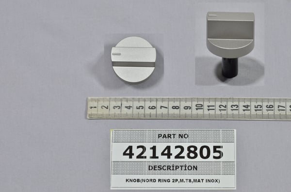 Knob (Nord Ring 2P,M.T8,Mat Inox)
