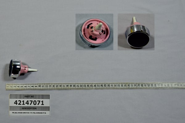 Pr.Adj.Knob GR/K160-170 Fgl/Chrome P1A