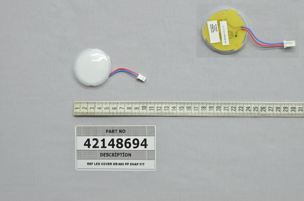Ref LED Cover GR/485 PP Snap Fit