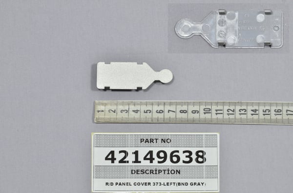 R/D Panel Cover 373-Left (Bnd Gray)