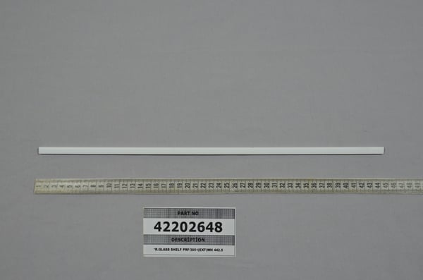 R.Glass Shelf Prf/3951 (Ext) Wh 442.5