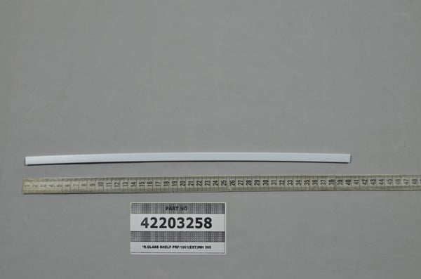R.Glass Shelf Prf/1001 (Ext) Wh 395