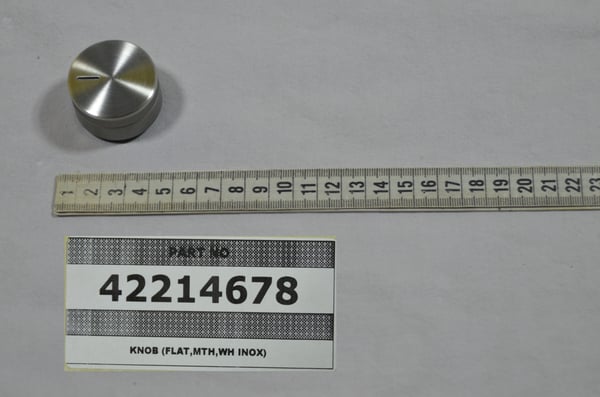 Knob (Flat,Mth,Wh Inox)