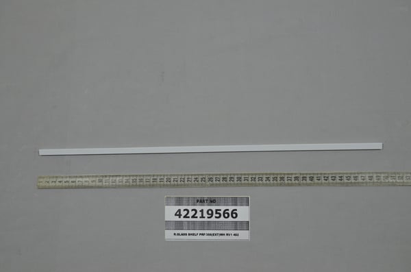 R.Glass Shelf Prf/366 (Ext) Wh RV1 492