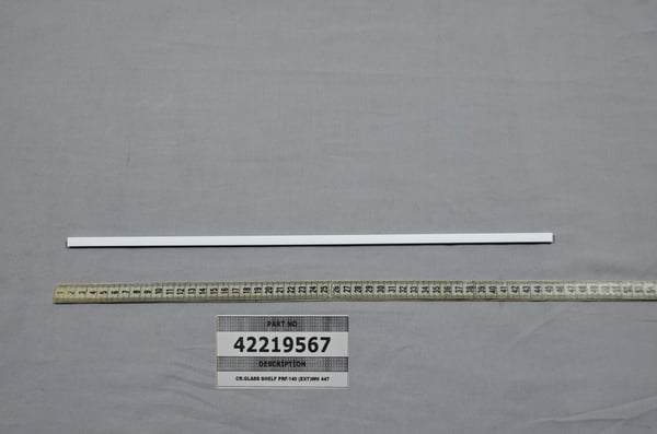 Cr.Glass Shelf Prf/140 (Ext) Wh 447