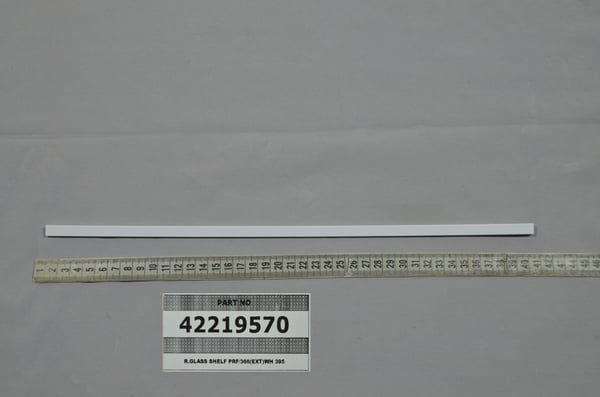 R.Glass Shelf Prf/366 (Ext) Wh 395