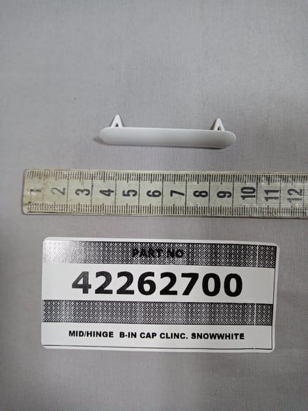 Mid/Hinge B-IN Cap Clinc. Snowwhite