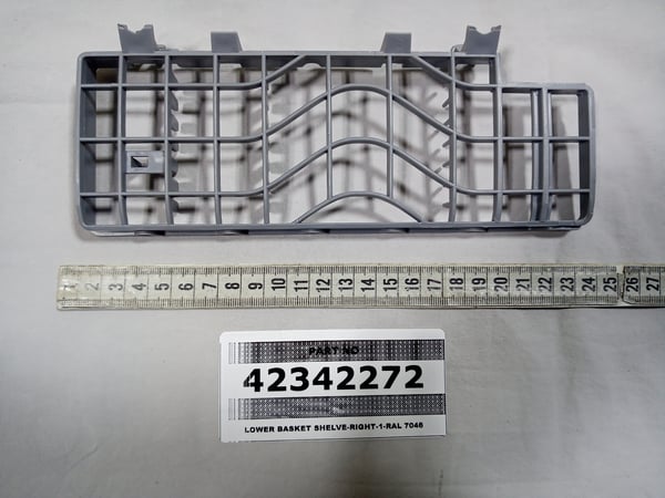 Lower Basket Shelve-Right-1-RAL 7046