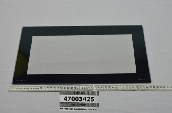 Top Door Inner Glass (Prfldoor,DO56LW,Blk