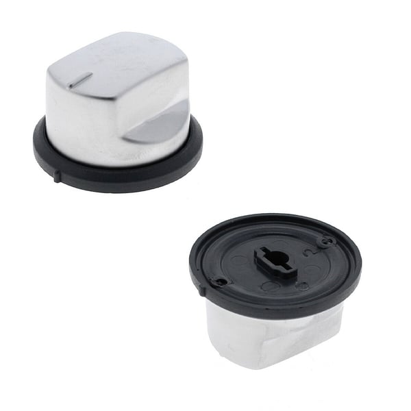 Stainless Steel Silver Control Knob Switch