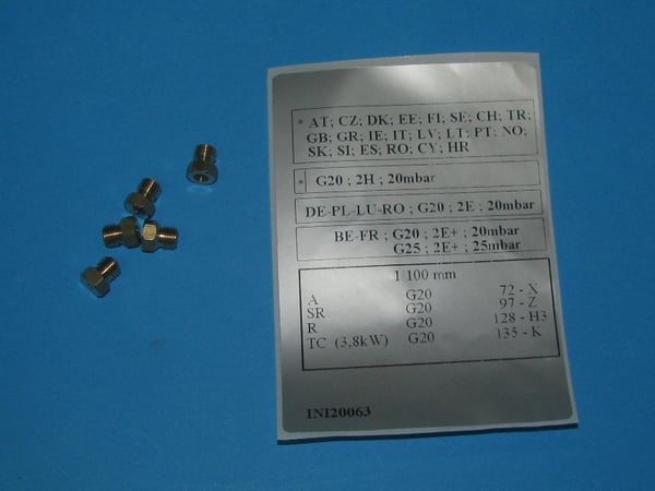 Nozzle Set G20/20MBAR