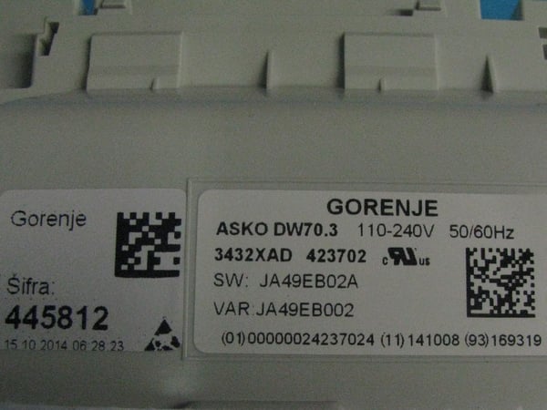 Control Unit DW70.3 Interval Fan Assy