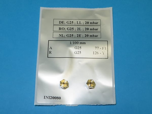 Nozzle Set G25/20mbar