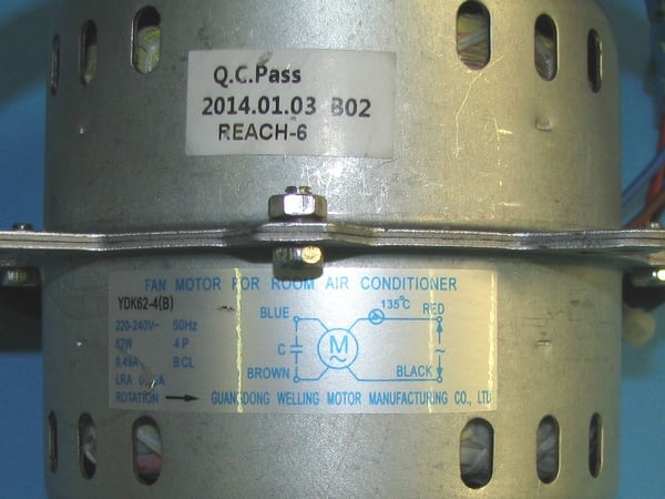 Fan Motor YDK62-4/B/ 230V AC 62W