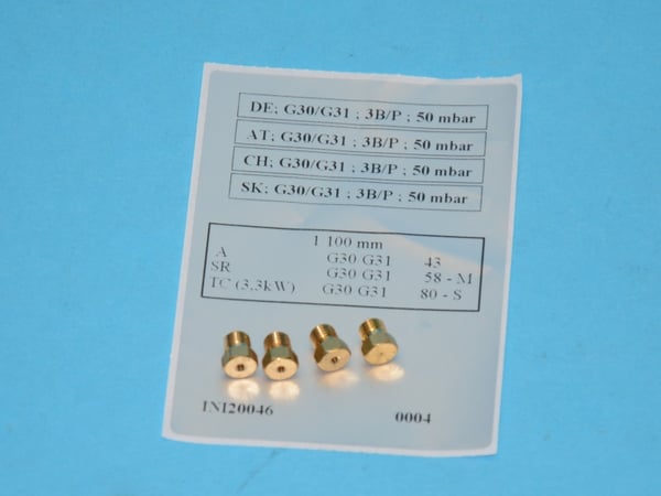 Nozzle Set G30-G31/50mbar