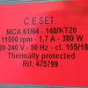 Gorenje Washing Machine Em/Univ.AC MCA61 KT20/AL Slim Ca Ceset - Image 1