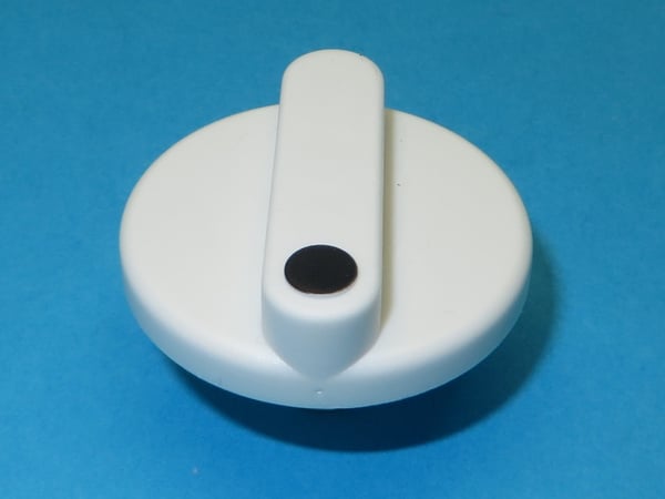 Knob Tr White-black Dot RAL7021