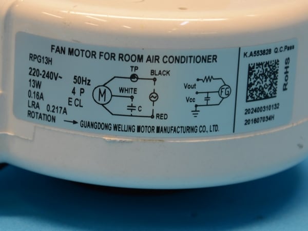 Fan Motor YKFG-13-4-38L 230V,AC,40W"