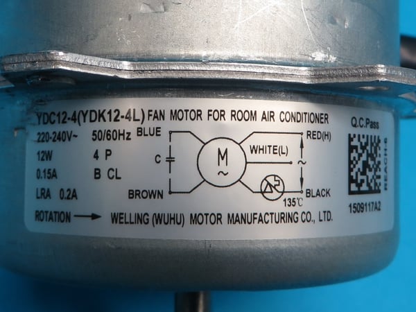 Fan Motor YDCD12-4 230V AC 12W