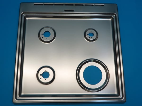 Cooktop P602-4PE Bp W Inox Pickled