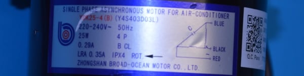 Fan Motor YKT-25-4-20L