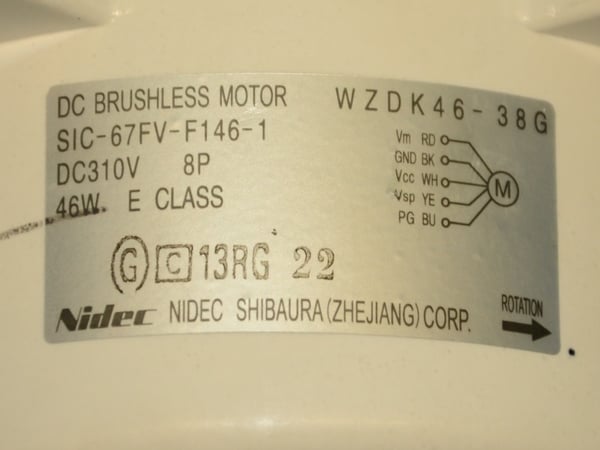 Fan Motor ZKFP-46-8-1 310V