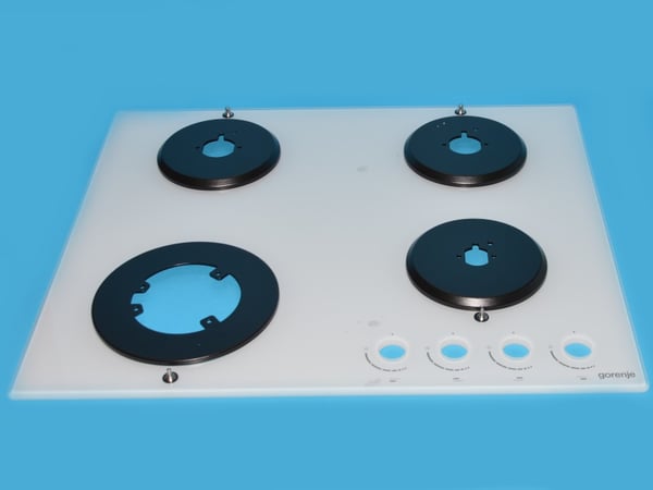 Temp.Glass 600 Modern Wok Wh Gor Assy