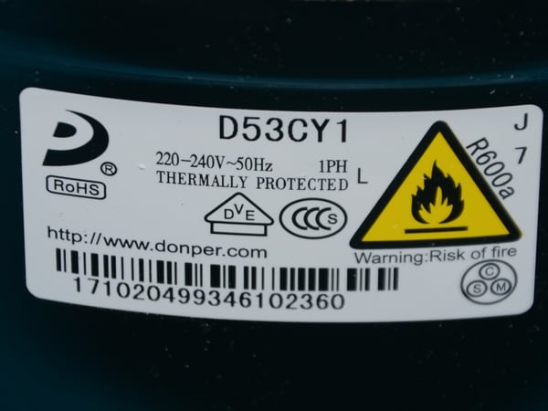 Compressor D53CY1, 220-240V, 50Hz"