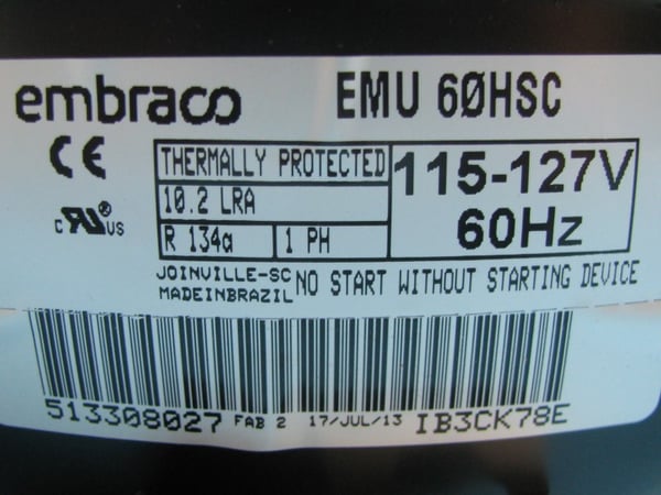 Compressor EMU60HSC 115-127V Embraco