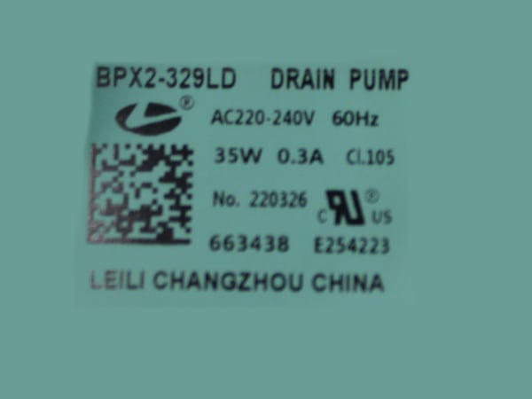Pump Leili BPX2-329LD 60HZ Ul Assy