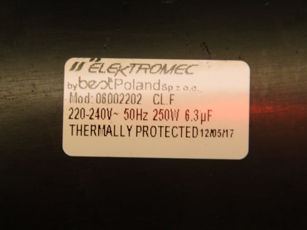 Fan Motor Cpl 230V AC 250W