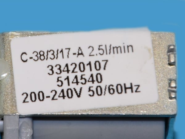 Set Security Inlet Valve/Lock Arm 240V