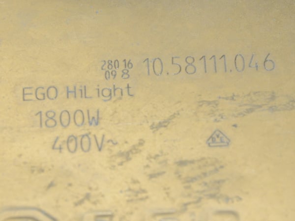 Radiant Heater 400V 1800W D180