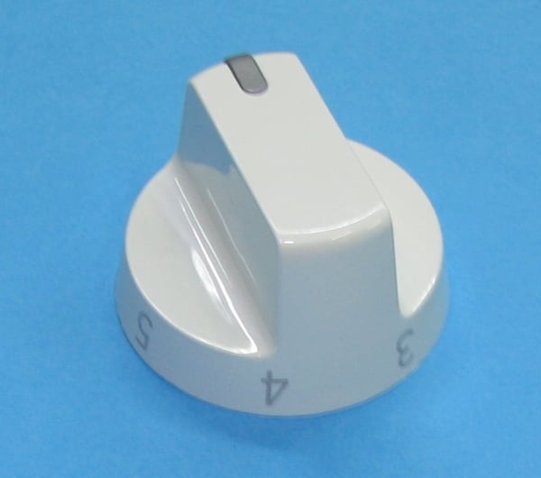 Knob Cyl 0-6 White