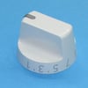 Cylinda Cooker & Hob Knob Cyl 0-12 White - Image 1