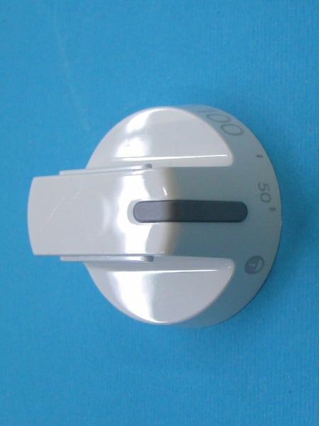 Knob Cyl 0-MAX Term.+hv White