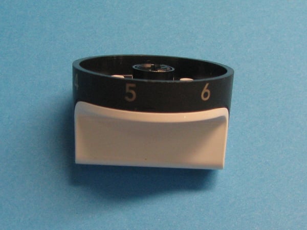 Knob Asko 0-6 Black/White