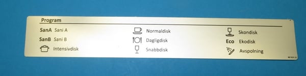 Program Label DM890 90.C Sv