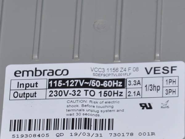 Inverter HW-VCC3 X11 Sw SDEF9CPTVL001FLF