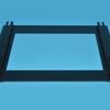 UPO Cooker & Hob Door Glass 6-12P 9005 Glu - Image 1